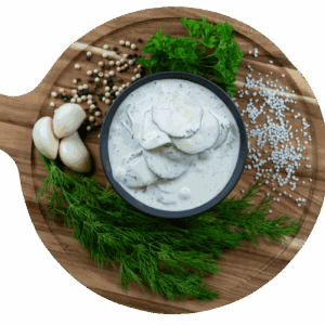 Gurkensalat in Joghurtcreme – Feinkostmanufaktur Kropp