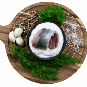 Matjesfilet in Apfelzwiebelsauce – Feinkostmanufaktur Kropp